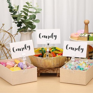 Clear Clip Shelf Label Klips Plastic Hanging Clips for Supermarket Warehouse <b>Price</b> <b>Tag</b> Display 90*20mm - Product Image 6