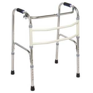 Stainless Steel Walking Aid Foldable Non Slip <b>Elderly</b> Assistive Device Postoperative Support <b>Walker</b> - Product Image 1