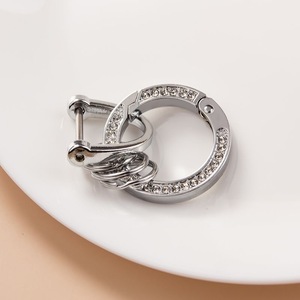 พวงกุญแจรถไรน์สโตนจี้กุญแจรถป้องกันการสูญหายหมายเลขโทรศัพท์จี้พวงกุญแจแฟชั่นสำหรับผู้ชายและผู้หญิง - Product Image 3