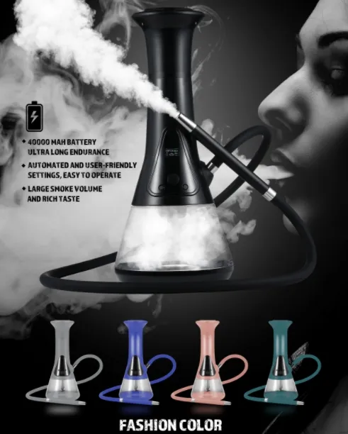 New Design Hookah Shisha Accessories Led Electric Portable Hookah Fashion with Pods Hookah