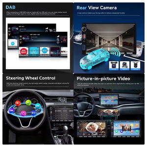 วิทยุติดรถยนต์ Podofo 7 นิ้ว 4+64G แบบ Double Din รองรับ Wireless Carplay/ Android Auto พร้อม Wifi GPS และ USB BT วิทยุ ปุ่มแบบเปียโน ชาร์จเร็ว - Product Image 3