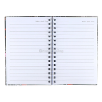 Journaux professionnels personnalisés de reliure en fil métallique A4 A5 A6 planificateurs Pages d'impression à couverture rigide avec logo personnalisé