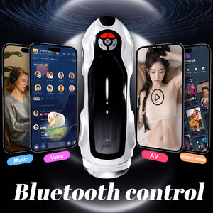 Masturbador Masculino Bluetooth Super Racing Plane, Totalmente Automático, 9 Velocidades <span class=keywords><strong>de</strong></span> Vibración, Calefacción, Impermeable, Sensación Real al Tacto - Product Image 3