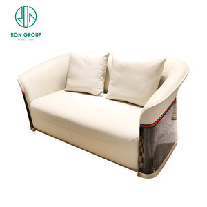 Sofás italianos de tela personalizados, muebles de lujo para sala de estar, esquina seccional en forma de L, conjunto de sofá de cuero genuino, lo último - Product Image 5