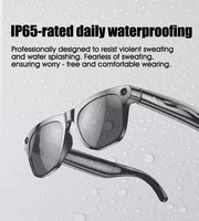 2025 nouvelles lunettes de caméra intelligentes AI traduction en temps réel BT appel musique IP67 étanche 260 Mah mode lunettes de soleil intelligentes