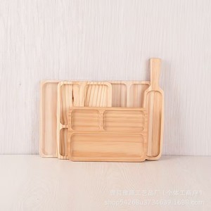 Plateau ovale en bois de hêtre de style japonais, couleur unie, pour servir des desserts, des gâteaux, des fruits, à la maison, à l'hôtel, pour le café ou le thé. - Product Image 4