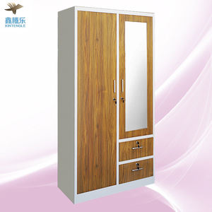 Vestiaire en Acier à 2 Portes Battantes, Casier de Gym en Fer, Armoire de Rangement avec <span class=keywords><strong>Placard</strong></span> pour Meuble de Chambre - Product Image 3