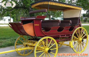 Vis-a-vis-Carro de Phaeton con capucha para la venta, elegante carro de caballos de visión a - Product Image 6