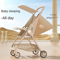 Poussette bébé pliable à une main, écologique, portable, pour voyager en avion, siège inclinable pour enfants de 0 à 6 ans