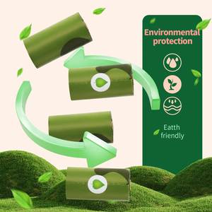 Sacs à déjections canines 100% biodégradables, sacs à déchets pour animaux de compagnie compostables, anti-fuites, écologiques - Product Image 4