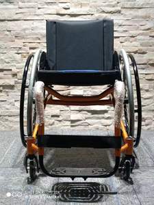 Fauteuil roulant léger certifié CE, cadre en alliage d'aluminium, pliable, portable, avec roues à dégagement rapide - Product Image 2