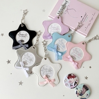 Étui de rangement rigide et résistant à l'eau Haoxuan en cuir pour cartes et badges anime 2D de 65 mm