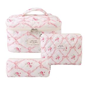Juego de 3 Bolsas de Almacenamiento de Cosméticos de Algodón, Bolsa Organizadora de Maquillaje para Mujer, Bolsa de Aseo - Product Image 2