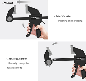 Wholesale Industrial Grade Steel 6*150mm <strong>Quick</strong> <strong>Clamp</strong> Durable 90kg Clamping Force for Assembly Bar <strong>Clamps</strong> Woodworking DIY - Product Image 2