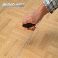 Plancher de danse portable SICO Star Light II, installation facile, système de fixation Cam Lock, carré, bois gris foncé, économique, pour salles de banquet
