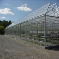 Serre en verre agricole/commerciale Serre verte Offre Spéciale la moins chère