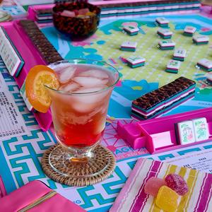 Mahjong américain pliable personnalisé à quatre couches, 160 pièces en acrylique, design léopard et tortue, idées cadeaux de luxe - Product Image 5