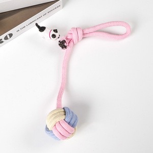 Juguetes de Cuerda para Mascotas, Serie Macaron de Algodón Masticable, Juguete para Perros Medianos, Gatos y Cachorros - Product Image 4