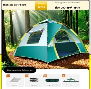 <span class=keywords><strong>Tenda</strong></span> da <span class=keywords><strong>campeggio</strong></span> portatile pieghevole a doppio strato <span class=keywords><strong>in</strong></span> poliestere con <span class=keywords><strong>attrezzatura</strong></span> da spiaggia impermeabile da 2000-3000mm <span class=keywords><strong>per</strong></span> uso interno/esterno - Product Image 6