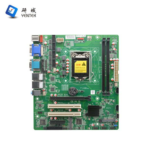 Industrial Micro ATX Motherboard LGA1150 Q85 Chipset Dual Gigabit LAN 6 COM Ports LPT GPIO Q86M3 for Automation