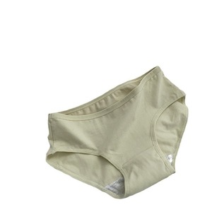 Braguitas de bikini originales de color liso de tiro medio para mujer, bonitas, cómodas, transpirables, con entrepierna de algodón, antibacterianas y bordadas. - Product Image 5