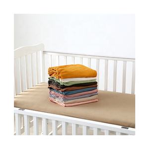 100% di cotone mussola lettino per bambini lenzuola per <span class=keywords><strong>neonato</strong></span> copri materasso - Product Image 6