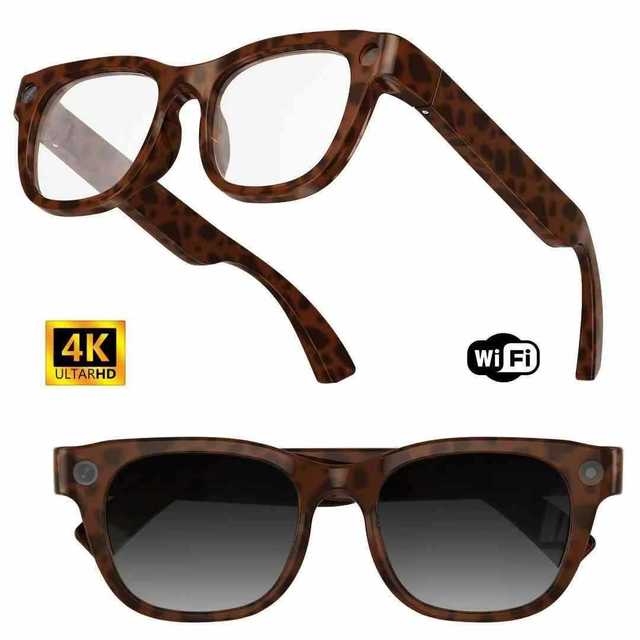 E06S Smart Glasses 13-megapixel Photography AI-powered Recognition Translation EIS Six-axis Gyroscope 4K Video Recording