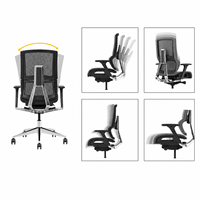 Chaise de bureau contemporaine ergonomique avec tissu à mailles rotatives Chaise de bureau contemporaine pour ordinateur Sillas De Oficina