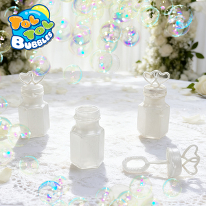 Mini Trắng đôi trái tim bong bóng chai bên ủng hộ cho đám cưới kỷ niệm đính hôn cô dâu lễ kỷ niệm ngày Valentine - Product Image 1