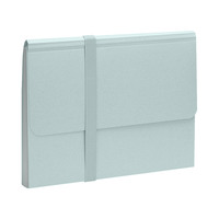 Logo personnalisé BIO dégradable PP fichier extensible avec bande élastique A4 motif bureau papeterie organisateur de documents dossier de poche