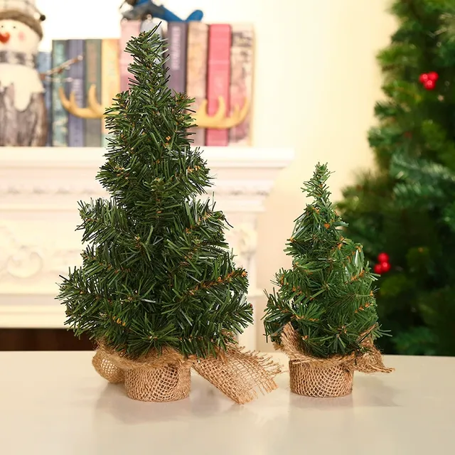 20cm Mini Christmas Tree High Quality Linen Bottom Multicolored LED Lights Bendable Foldable Eco-Friendly T-Joy Brand Christmas