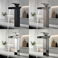 Keran Wastafel Kamar Mandi Modern Stainless Steel 304 Sensor Tanpa Sentuh Lapisan Krom Pemasangan di Dek Lubang Tunggal Inti Katup Keramik