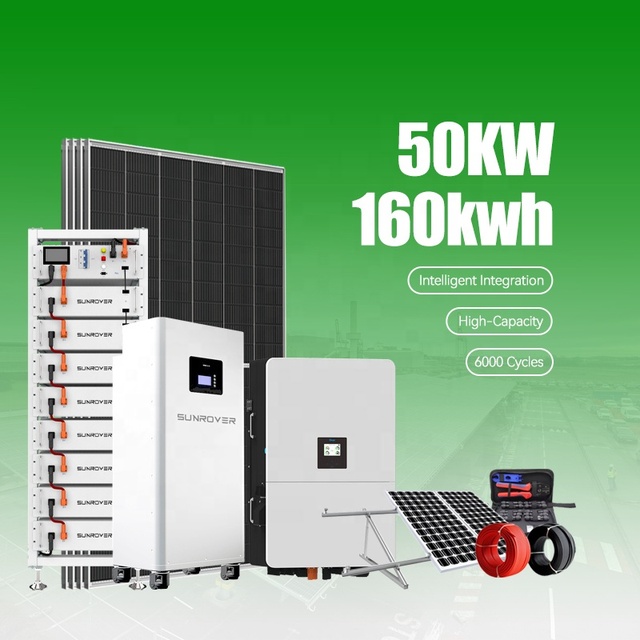 150kWh 200kWh 300kWh Lithium Battery BESS 50KW 160kWh Hybrid Solar System
