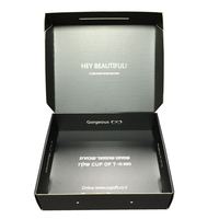 Matériaux ondulé noir pour chaussures et vêtements, boîte cadeau, 12 pièces