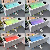 Vente en gros de baignoires blanches avec led acrylique whirlpool Hot Tub jacuzzis bathtuband Baths Massage baignoire moderne spa Intérieur avec douche