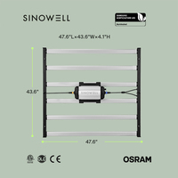 SINOWELL Samsung partenaire officiel spectre complet Lm301h LED élèvent la lumière remplacer Grow Light HPS fournisseur