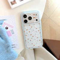 Coque de téléphone mignonne motif chat et poisson de dessin animé pour iPhone 18 17 16 15 Pro Max, pare-chocs translucide mat bleu clair antichoc