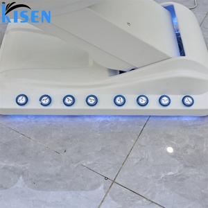 KISEN Modern Luxurious High Quality Beauty Bed with LED Light Foot Control 3 Motor Electric Massage Adjustable Salon Spa Bed - Product Image 4