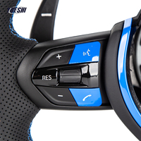 Nouveau volant sport en cuir avec garniture bleue pour les séries 1/2/3/5/E/F E90/E91/E92/E93/E70/E71/E12/E53/E89/E84/E81/E87/E82/E88