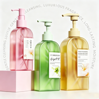 Flacon de luxe 150/300 ml pour crèmes colorées, gommages corporels, savon liquide pour les mains et shampoing, avec pompe et service d'impression personnalisée