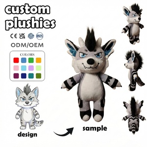 Produttore di Peluche Personalizzati, Design <span class=keywords><strong>Anime</strong></span> <span class=keywords><strong>Gatto</strong></span> Ragazzo con Occhiali, Giocattoli e Bambole in Peluche su Misura - Product Image 3