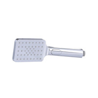 Pommeau de Douche Rectangulaire en Plastique ABS Chromé Double Face à Triple Sortie d'Eau Économiseur d'Eau et Massant pour Hôtels (Vente en Gros)
