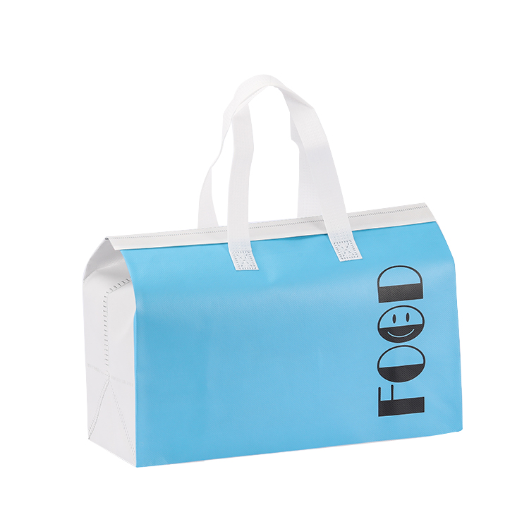 Wholesale food delivery bag cooler disposable insulated lunch cooler bag non woven