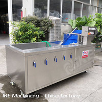 Commerciële belwasmachine voor fruit, groenten, appel, olijf, chili, bladgroenten, voedselverwerkingsapparatuur