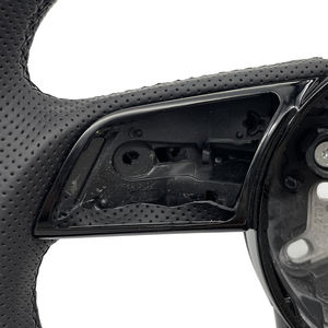 Volant de voiture en cuir et fibre de carbone pour <span class=keywords><strong>Audi</strong></span> B9 A3 A4 A5 RS3 RS4 S3 S4 S5 A6 A7 <span class=keywords><strong>A8</strong></span> Q5 Q7 Q8 TT R8 S6 RS6 RS7 S7 B8.5 B8 - Product Image 3