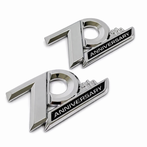 Emblema Metálico 3D con Logotipo del 70 Aniversario, Adhesivo Decorativo para Auto, Accesorios para Land Cruiser Edición 70, Repuesto - Product Image 2