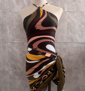 Maillot de bain trois pièces de marque célèbre STOCK Fashion avec foulards et <span class=keywords><strong>bandeau</strong></span>, design sexy pour femme - Product Image 6