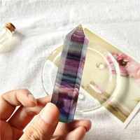 Pierres de guérison en cristaux naturels de haute qualité, 1 pièce, tour d'améthyste, baguette de Quartz Rose, Point pour décorations de noël