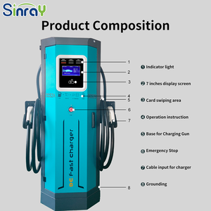GBT 80kw双枪超级充电站厂家直销ocpp1.6定制图案ccs2 ccs1 - Product Image 2