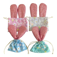 Sac cadeau en coton en forme de lapin de Pâques Nouveau design unique pour des occasions spéciales